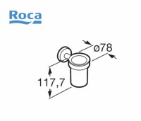 ROCA TWIN PORTAVASO A PARED